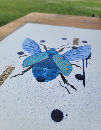 Blue dream beettle, oeuvre originale