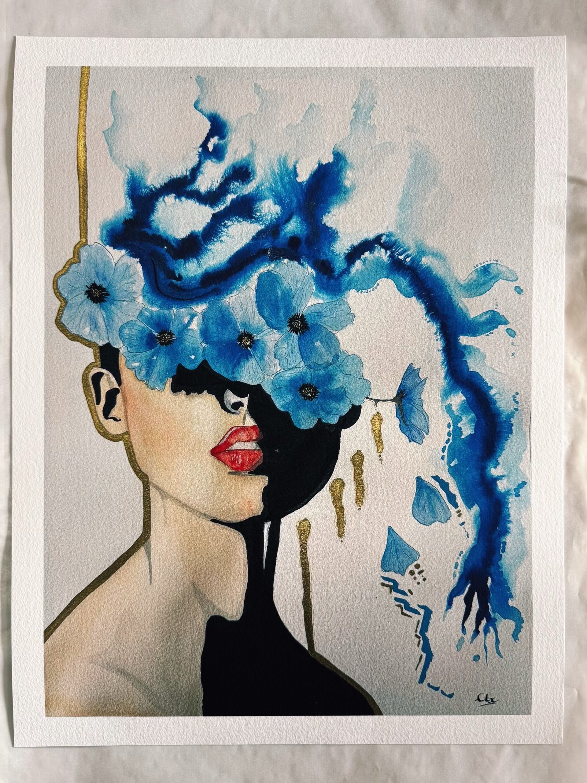 L'ombre des fleurs bleues